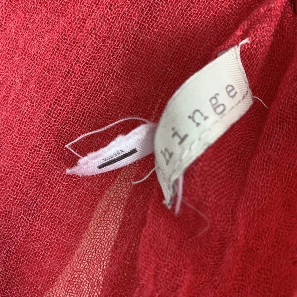Hinge Women Pink Scarf Wrap‎ Soft Cozy Romantic Fall Winter Accessory